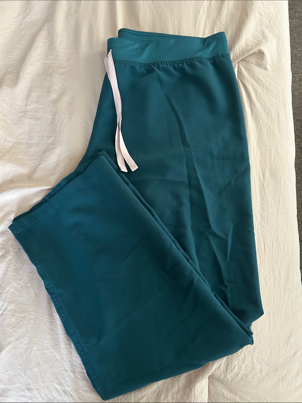 Figs Livingston Straight Leg High Rise Scrub Pants - Size XL - Jade Green NWOT